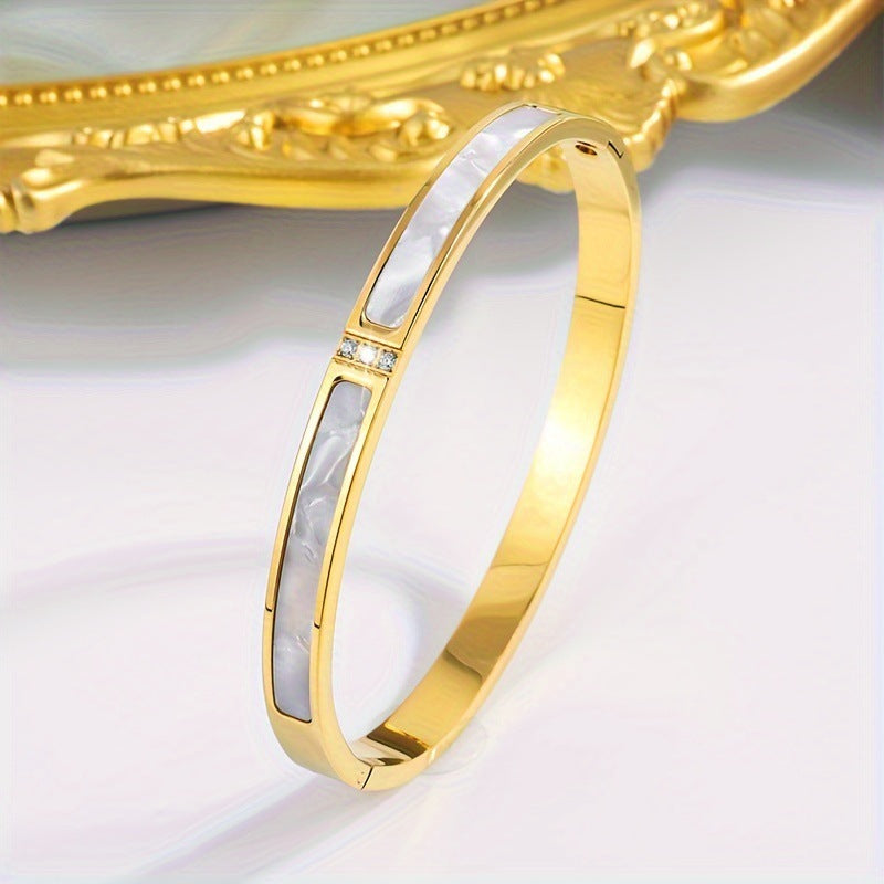 Gold/silver Plated Titanium Steel Fashion  design Bangle