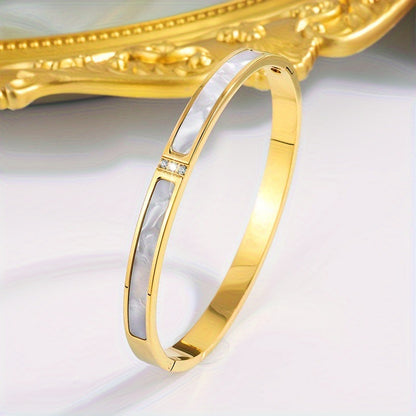 Gold/silver Plated Titanium Steel Fashion  design Bangle