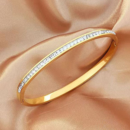 Gold/silver Plated Titanium Steel Fashion  design Bangle