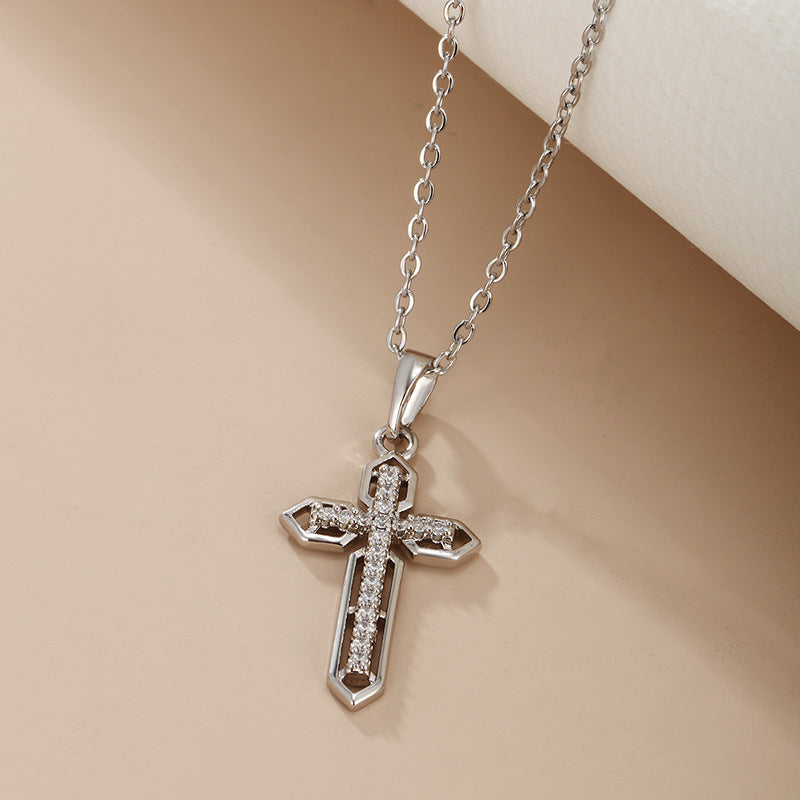 18k Gold Plating Cross Necklace Pendant CA001