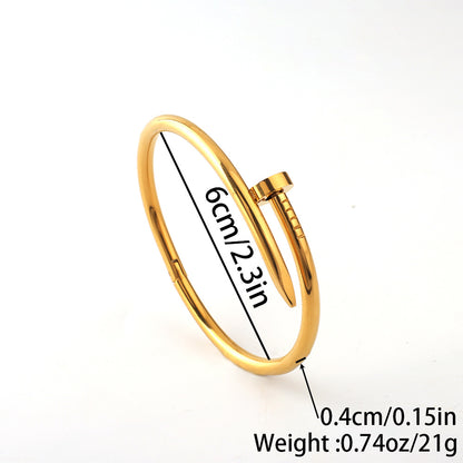 Gold/silver Plated Titanium Steel Fashion  design Bangle