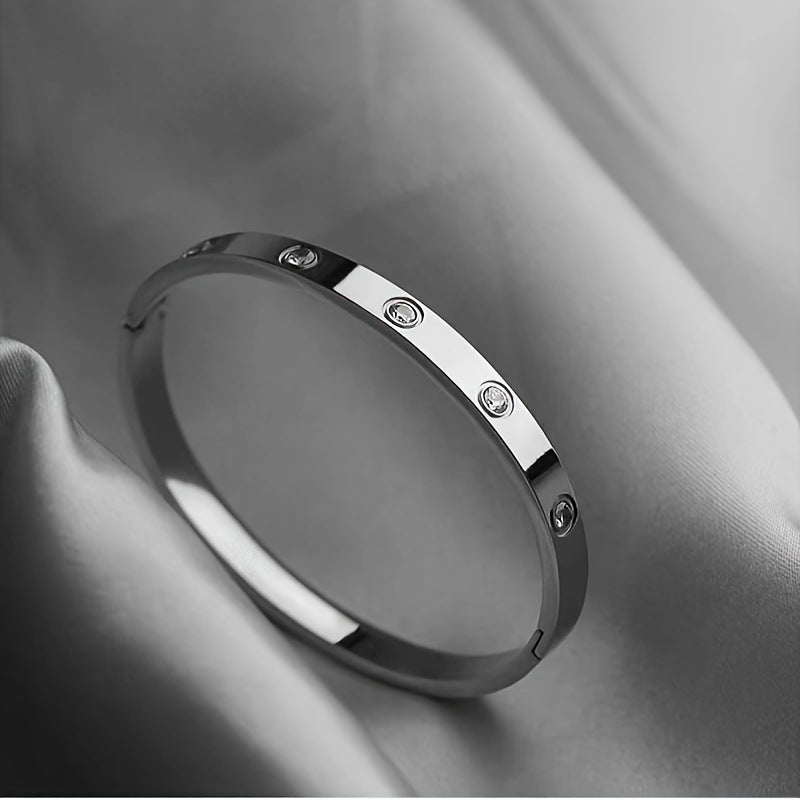 Gold/silver Plated Titanium Steel Fashion  design Bangle