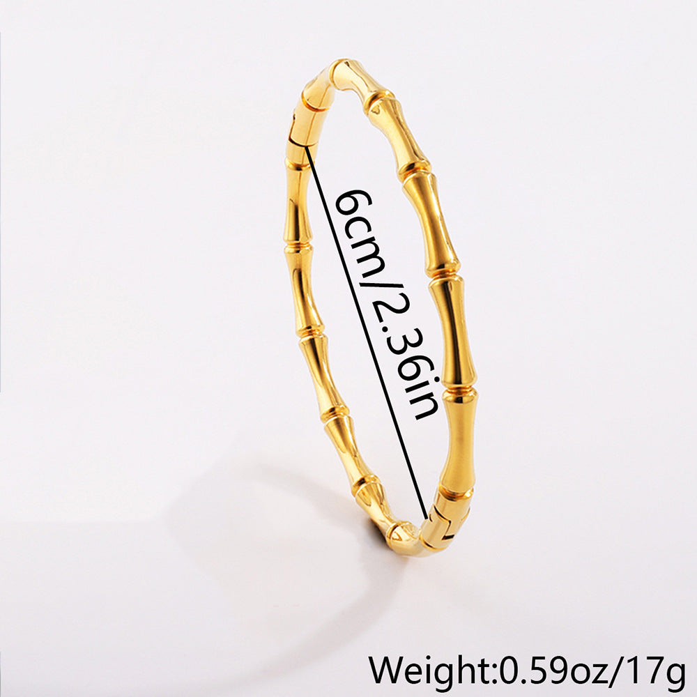 Gold/silver Plated Titanium Steel Fashion  design Bangle