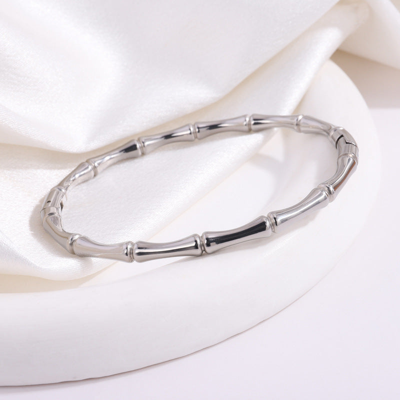 Gold/silver Plated Titanium Steel Fashion  design Bangle