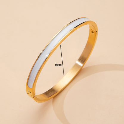 Gold/silver Plated Titanium Steel Fashion  design Bangle