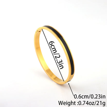 Gold/silver Plated Titanium Steel Fashion  design Bangle