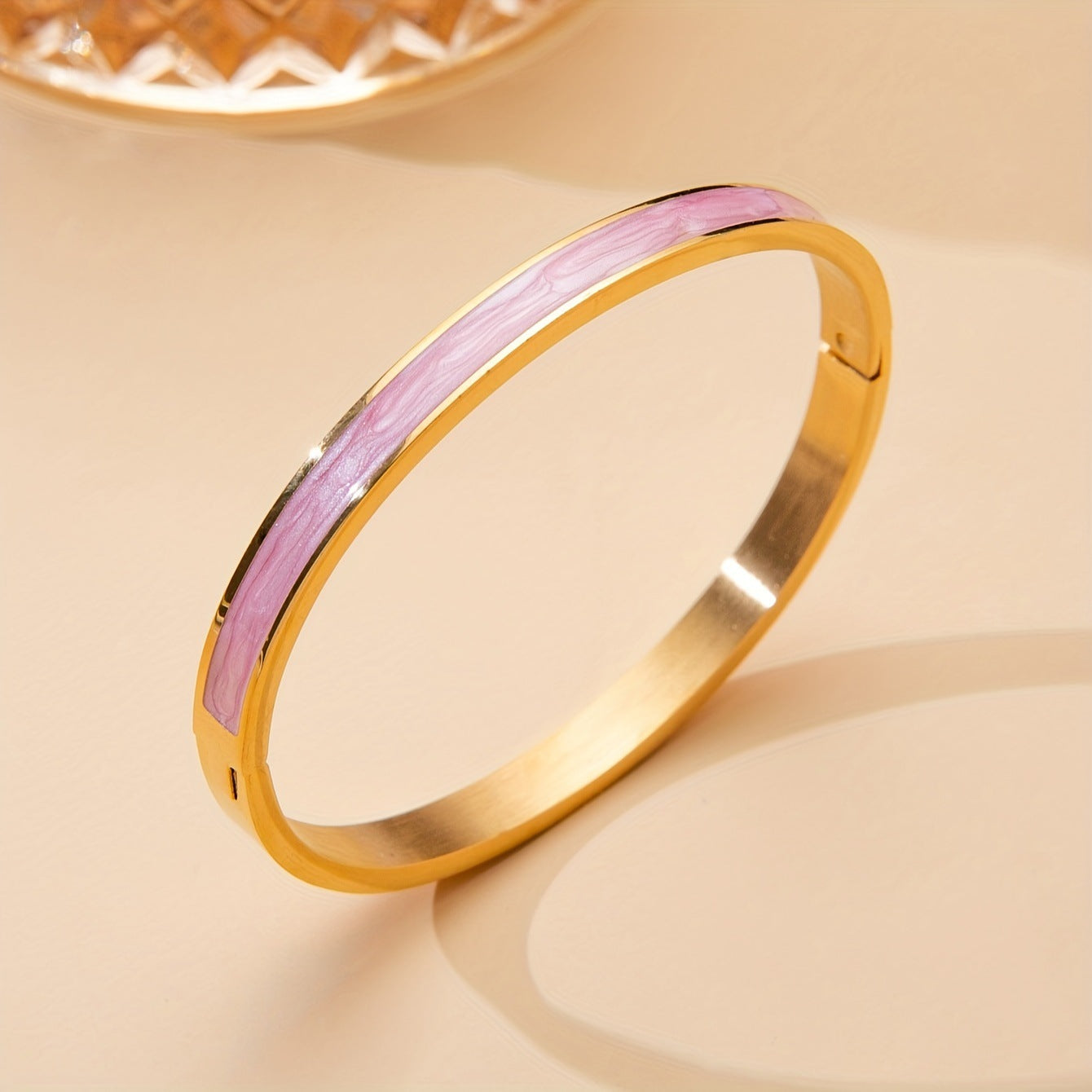 Gold/silver Plated Titanium Steel Fashion  design Bangle