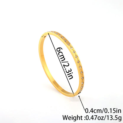 Gold/silver Plated Titanium Steel Fashion  design Bangle