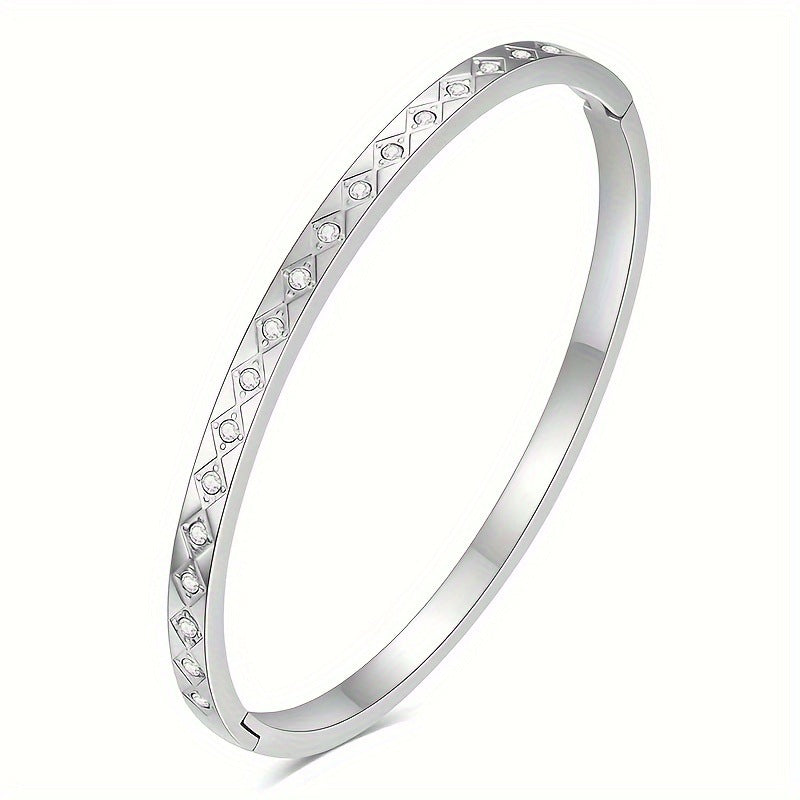 Gold/silver Plated Titanium Steel Fashion  design Bangle