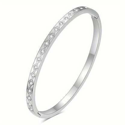 Gold/silver Plated Titanium Steel Fashion  design Bangle