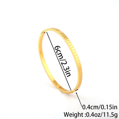 Gold/silver Plated Titanium Steel Fashion  design Bangle