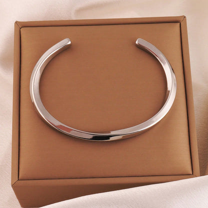 Gold/silver Plated Titanium Steel Fashion  design Bangle